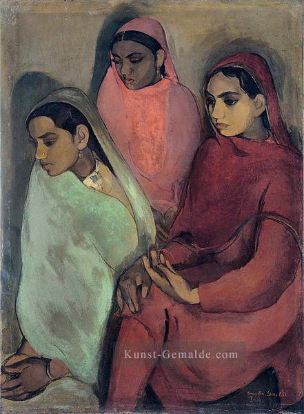Drei Mädchen von Amrita Sher Gil 1935 Indien Ölgemälde